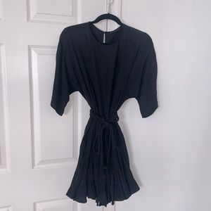 Cotton Rope Tie Ruffle Dress by Vici - Never worn!